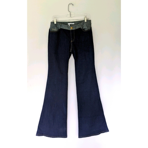 NEW Derek Lam 10 Crosby flare blue jeans